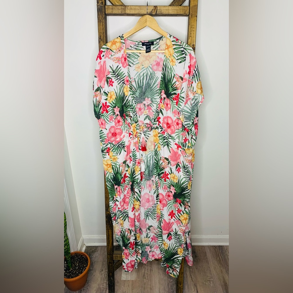 Anna Cai Tropical Long Kimono